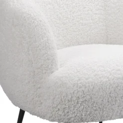 Tori Boucle Tub Chair - White -Outlet Home Harmony Store 13224150 2014919264590698