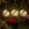 Solar Iridescent Ball Garden Stake Light