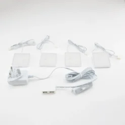 Set Of 4 LED Square Puck Lights 12 Set Of 4 LED Square Puck Lights -Outlet Home Harmony Store 13239145 1595007595093920