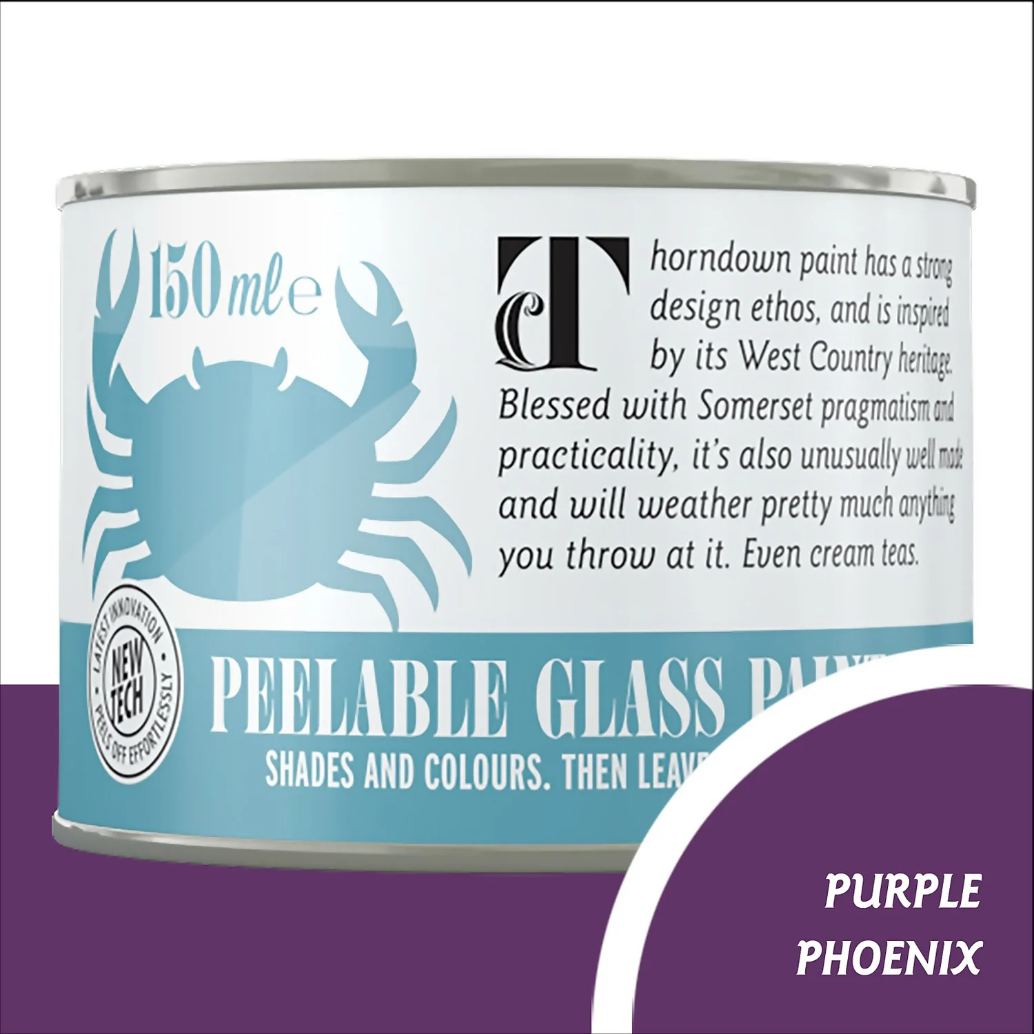 Thorndown Purple Phoenix Peelable Glass Paint 150ml 1 Thorndown Purple Phoenix Peelable Glass Paint 150ml