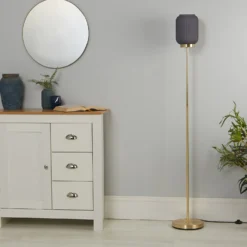 Pearl Frosted Floor Lamp - Navy -Outlet Home Harmony Store 13445401 4065042048206059