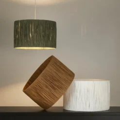 Raffia Easy Fit 35cm Shade - White -Outlet Home Harmony Store 13445409 7914956834826386