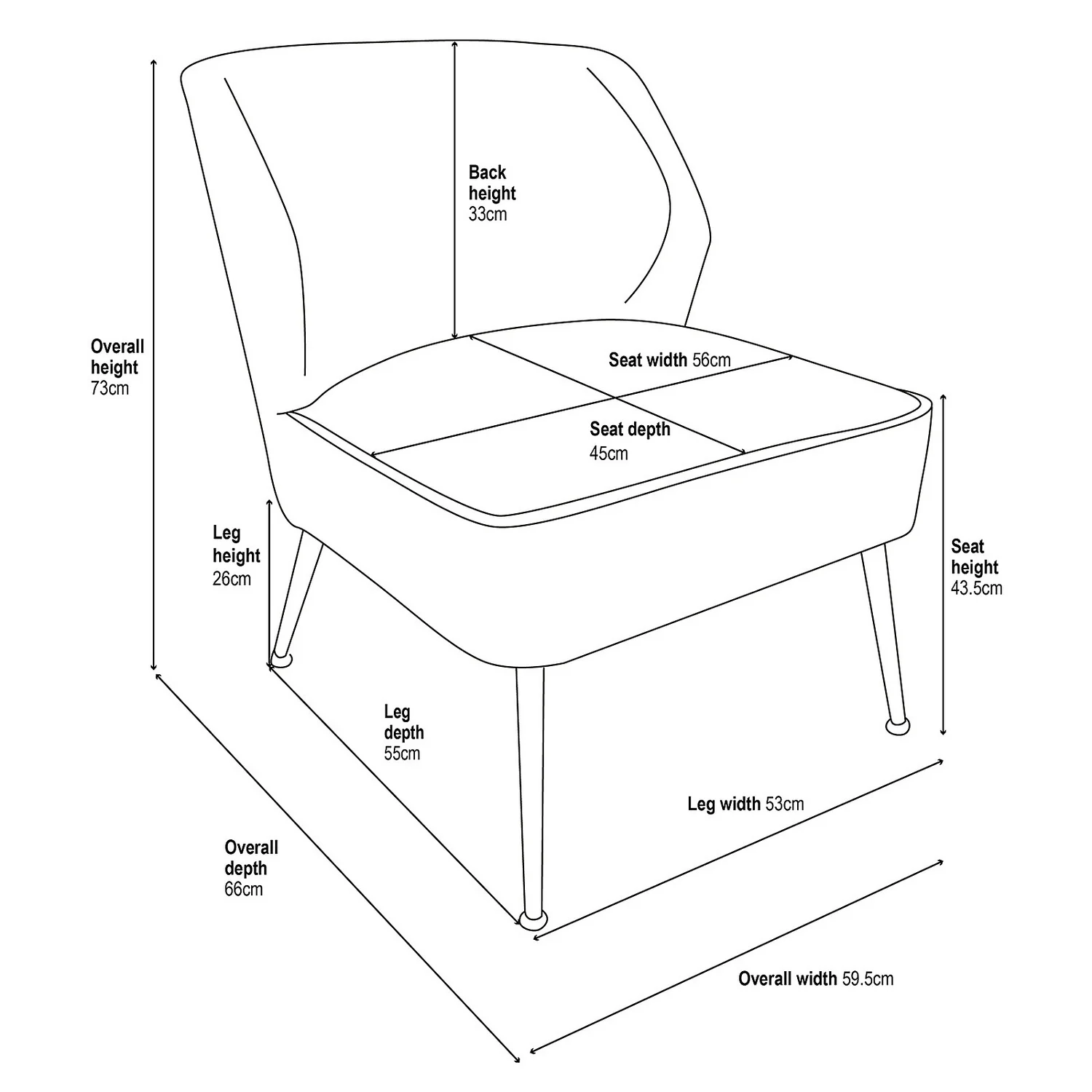 The Accent Chair - Cream 8 The Accent Chair - Cream - Image 8
