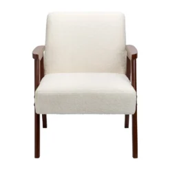 Alex Mid Century Boucle Armchair - Cream -Outlet Home Harmony Store 13514415 1164964543267289