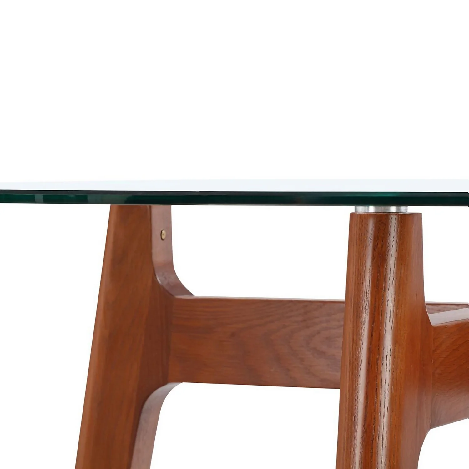 Baxter Glass & Oak Round Dining Table 6 Baxter Glass & Oak Round Dining Table - Image 6