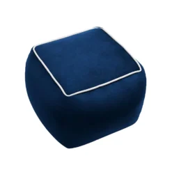 Pippa Square Pouffe - Blue -Outlet Home Harmony Store 13514423 2134997230038723