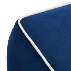 Pippa Square Pouffe - Blue -Outlet Home Harmony Store 13514423 6424997230071858