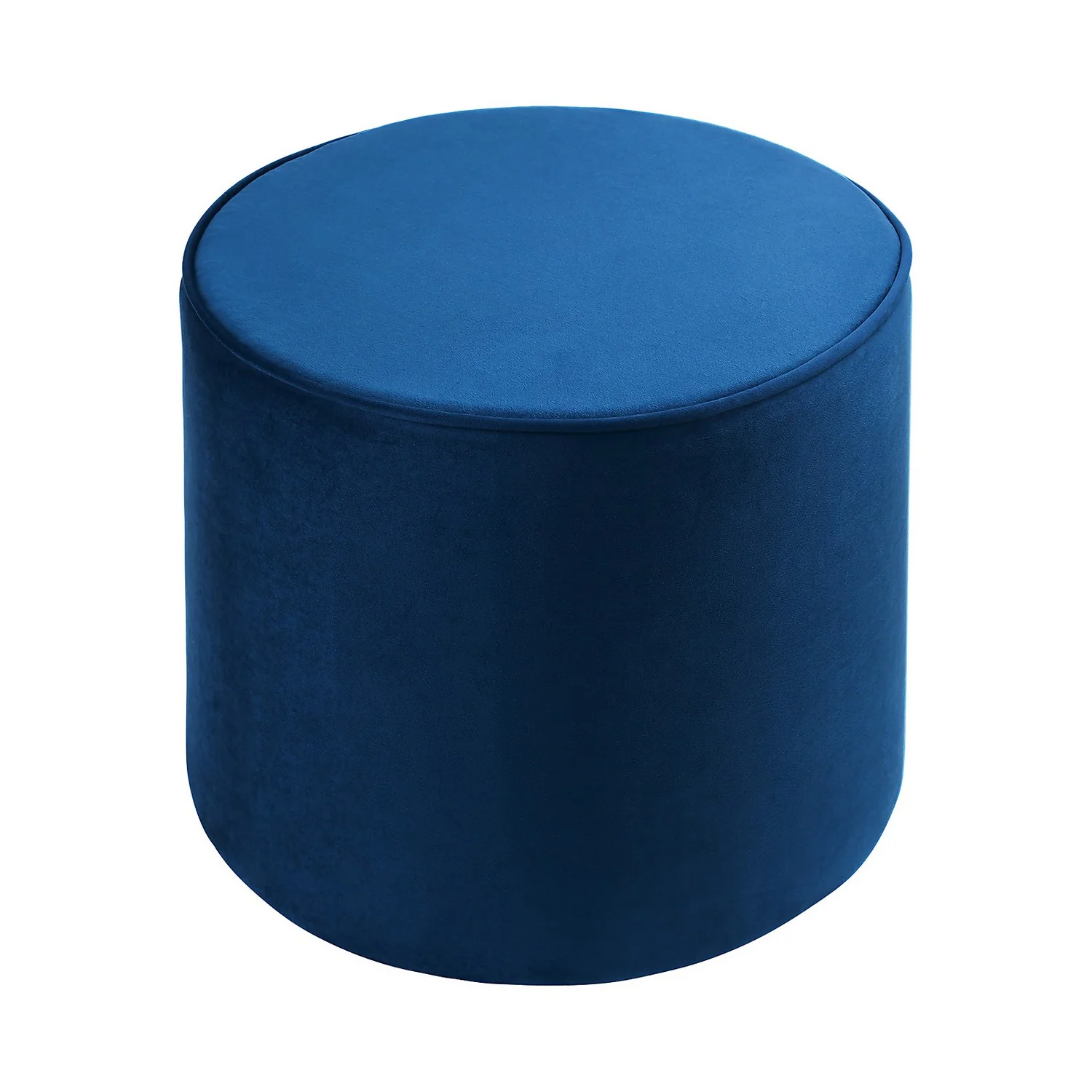 Pippa Round Pouffe - Blue 3 Pippa Round Pouffe - Blue - Image 3