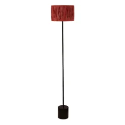 Raffia Floor Lamp - Pink & Black 8 Raffia Floor Lamp - Pink & Black -Outlet Home Harmony Store 13525817 2184956834941127