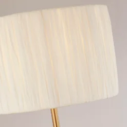 Raffia Floor Lamp - White & Gold -Outlet Home Harmony Store 13525826 1034956834965859