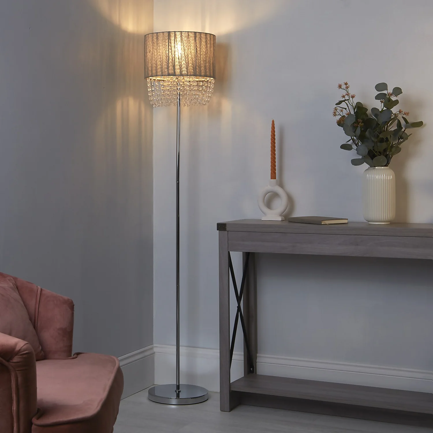 Bellano Floor Lamp - Grey 5 Bellano Floor Lamp - Grey - Image 5
