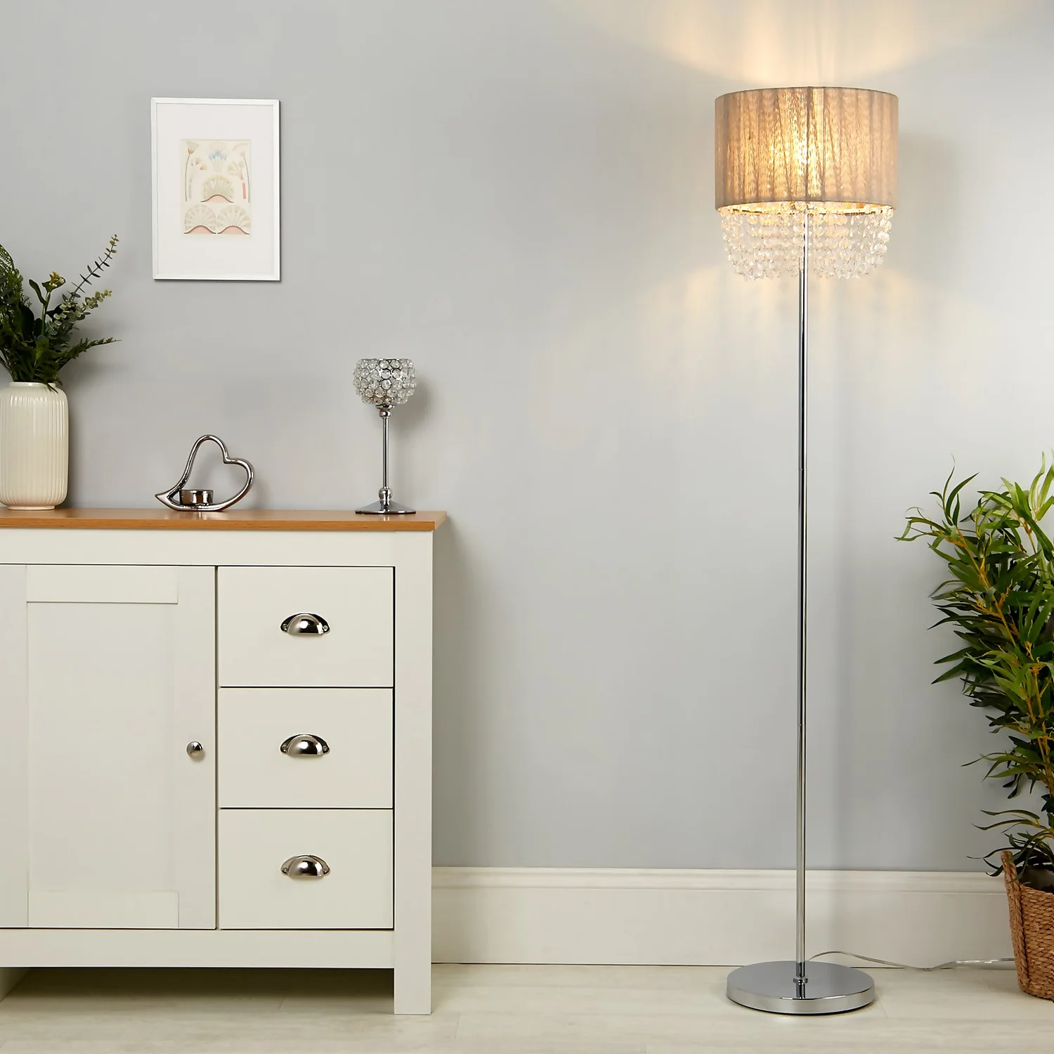 Bellano Floor Lamp - Grey 1 Bellano Floor Lamp - Grey