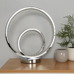 Sasha LED Table Lamp - Chrome & Crystal 9 Sasha LED Table Lamp - Chrome & Crystal -Outlet Home Harmony Store 13525836 7715042075141142