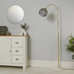 Naomi Floor Lamp - Grey -Outlet Home Harmony Store 13525840 1645042090198247