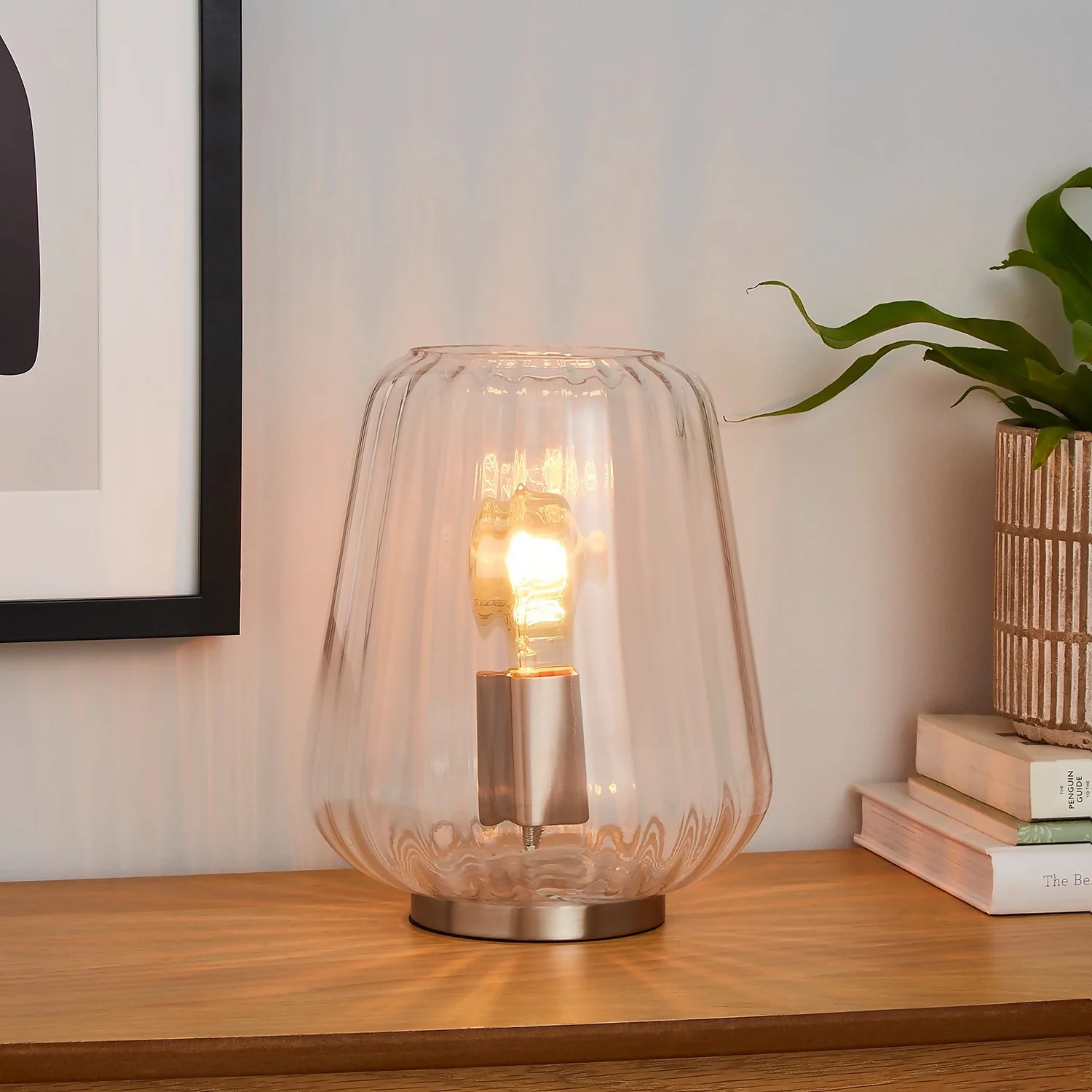 Adore Glass Table Lamp - Clear 1 Adore Glass Table Lamp - Clear
