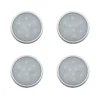Set Of 4 RGB LED Puck Lights