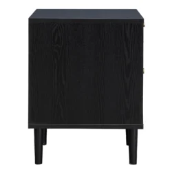 Kubu Rattan 2 Drawer Side Table - Black -Outlet Home Harmony Store 13633731 1074974471770637