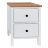 Ren 2 Drawer Bedside Table - White