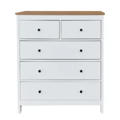 Ren 5 Drawer Chest - White -Outlet Home Harmony Store 13633737 2944975192808226
