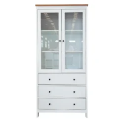 Ren Tall Storage Cabinet - White -Outlet Home Harmony Store 13633740 9754975449707727