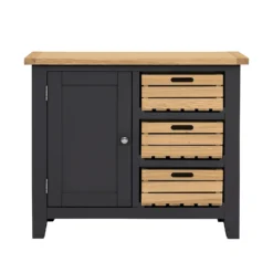 Ashstead Small Sideboard - Oak & Charcoal -Outlet Home Harmony Store 13642198 1535045743886223