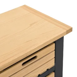 Ashstead Small Sideboard - Oak & Charcoal -Outlet Home Harmony Store 13642198 3394953455979009