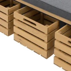 Ashstead Storage Bench - Oak & Charcoal -Outlet Home Harmony Store 13642204 1834953455968347