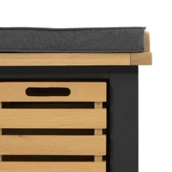 Ashstead Storage Bench - Oak & Charcoal -Outlet Home Harmony Store 13642204 7244953455885523
