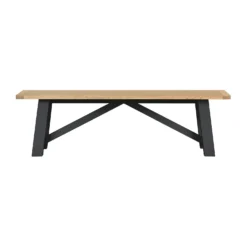 Ashstead Bench - Oak & Charcoal -Outlet Home Harmony Store 13642207 1774953454646625