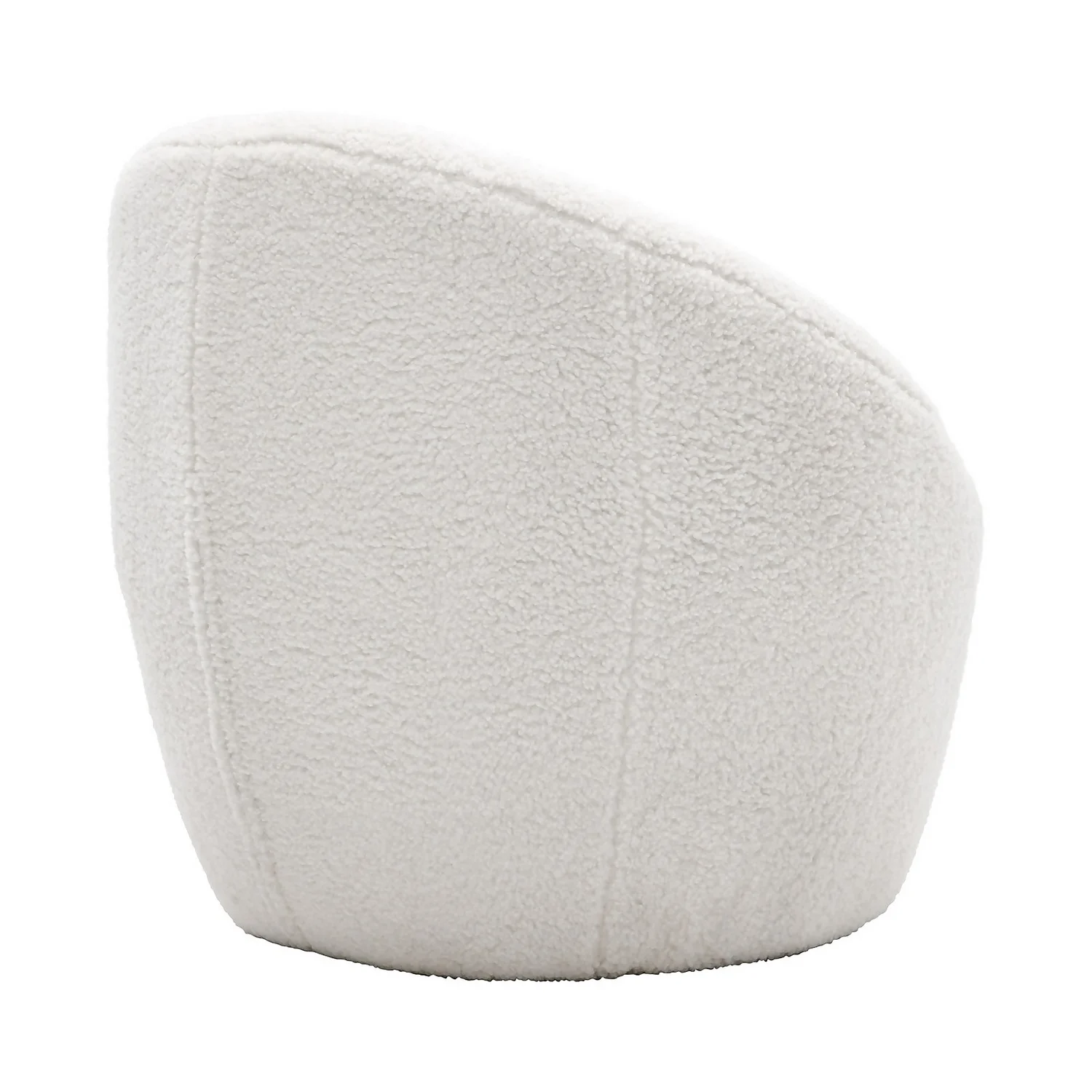 Bernie Boucle Chunky Tub Chair - Cream 3 Bernie Boucle Chunky Tub Chair - Cream - Image 3