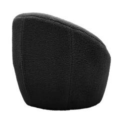 Bernie Boucle Chunky Tub Chair - Black -Outlet Home Harmony Store 13644161 1124997056857576