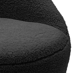 Bernie Boucle Chunky Tub Chair - Black -Outlet Home Harmony Store 13644161 8674997057062107
