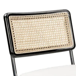 Rory Rattan Back Dining Chair - Set Of 2 - Cream -Outlet Home Harmony Store 13644185 1004997056869447