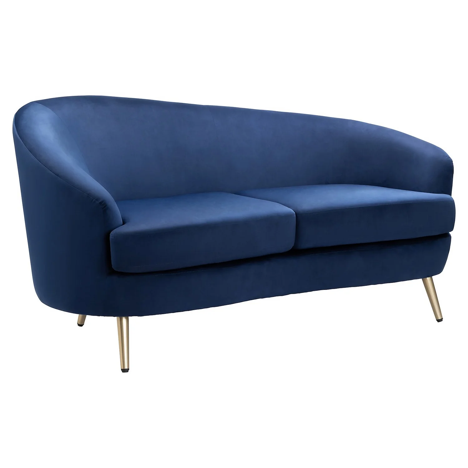 Lucie Asymmetric 2 Seater Sofa - Midnight 1 Lucie Asymmetric 2 Seater Sofa - Midnight