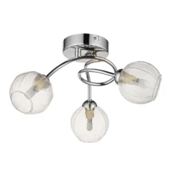 Tatton 3 Light Semi Flush Ceiling Light - Chrome 10 Tatton 3 Light Semi Flush Ceiling Light - Chrome -Outlet Home Harmony Store 13645375 5784942855405710