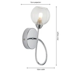 Tatton Wall Lamp - Chrome -Outlet Home Harmony Store 13645376 4654942855477224