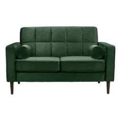 Draper Velvet 2 Seater Sofa In A Box - Green -Outlet Home Harmony Store 13645998 1914978299810930