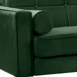 Draper Velvet 3 Seater Sofa In A Box - Green -Outlet Home Harmony Store 13646000 5294978299856719