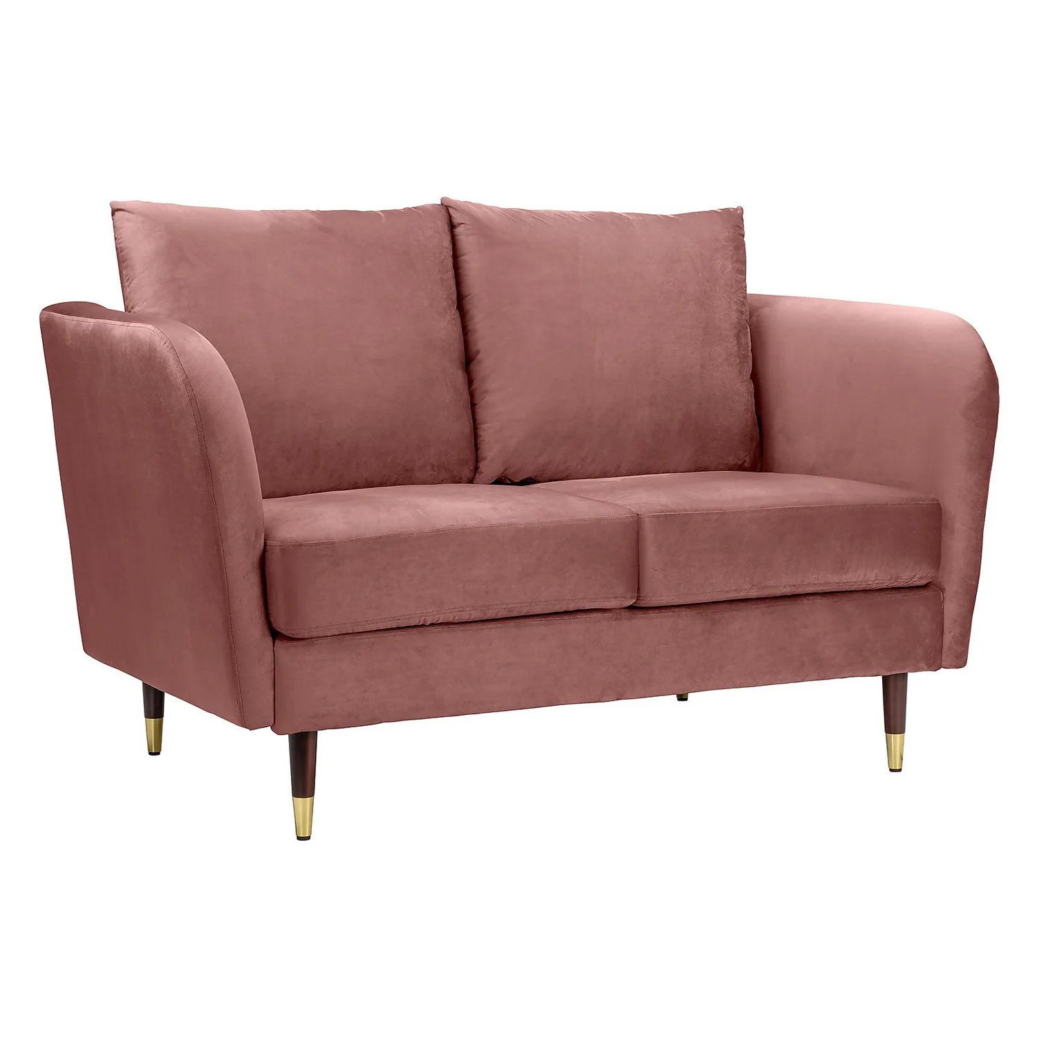 Cosmo Velvet 2 Seater Sofa In A Box - Rose Pink 1 Cosmo Velvet 2 Seater Sofa In A Box - Rose Pink