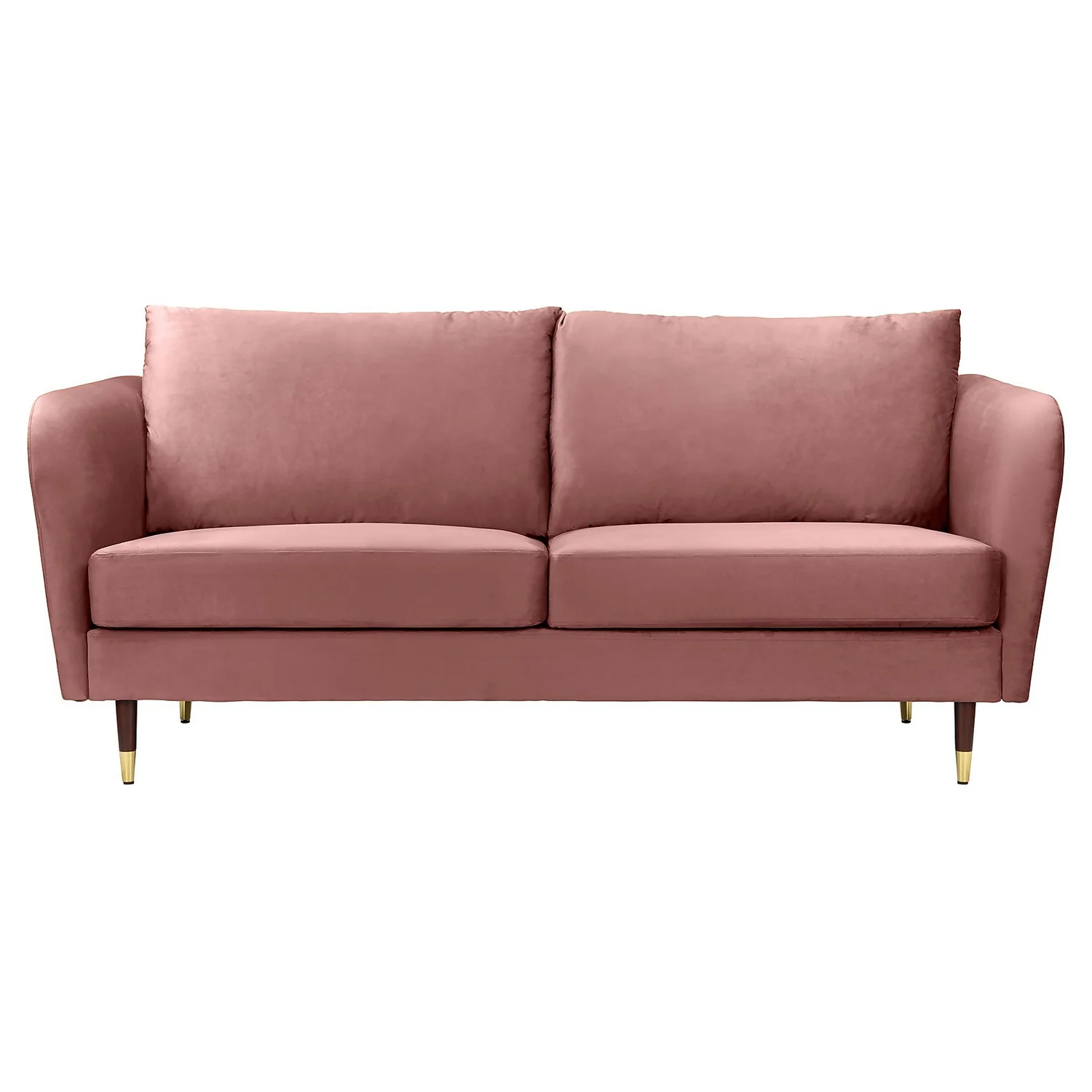 Cosmo Velvet 3 Seater Sofa In A Box - Rose Pink 2 Cosmo Velvet 3 Seater Sofa In A Box - Rose Pink - Image 2