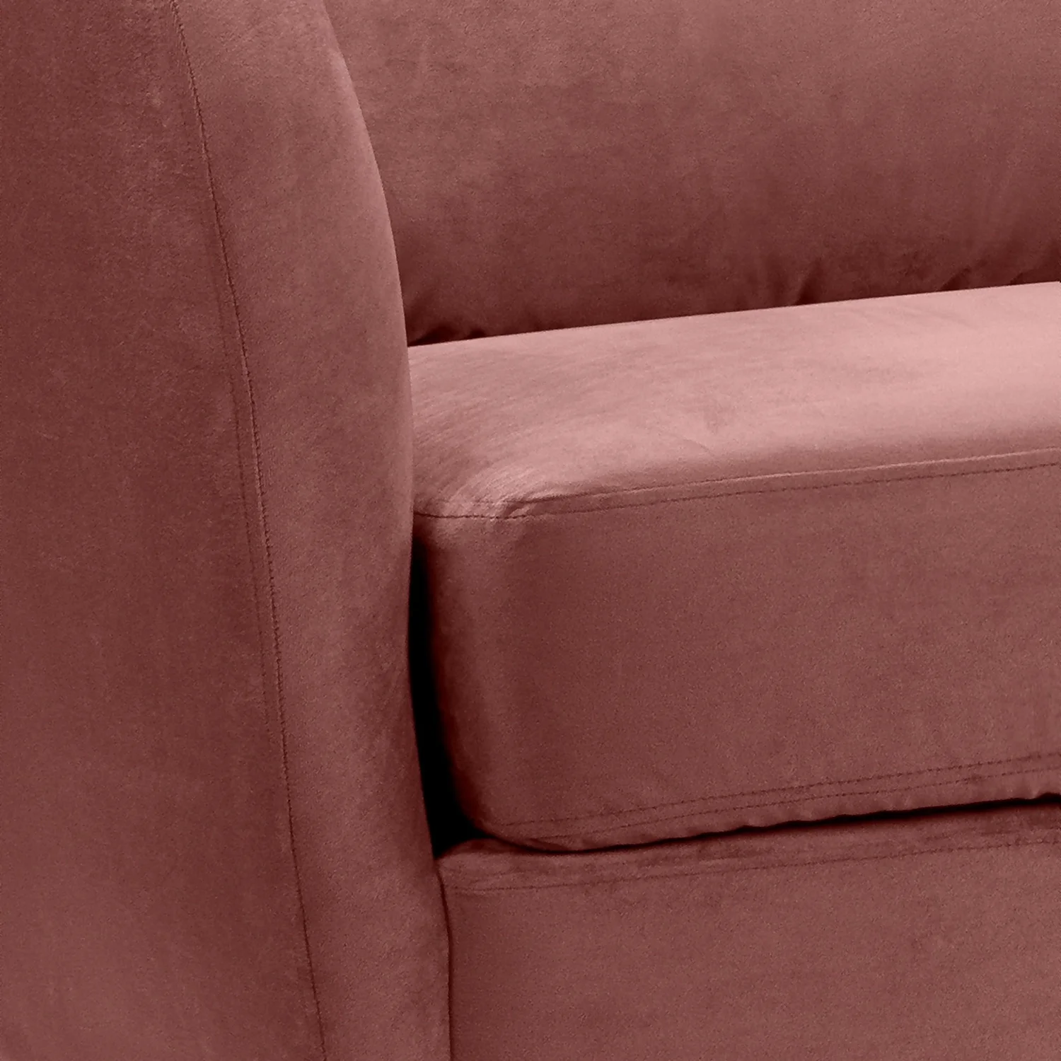 Cosmo Velvet 3 Seater Sofa In A Box - Rose Pink 5 Cosmo Velvet 3 Seater Sofa In A Box - Rose Pink - Image 5