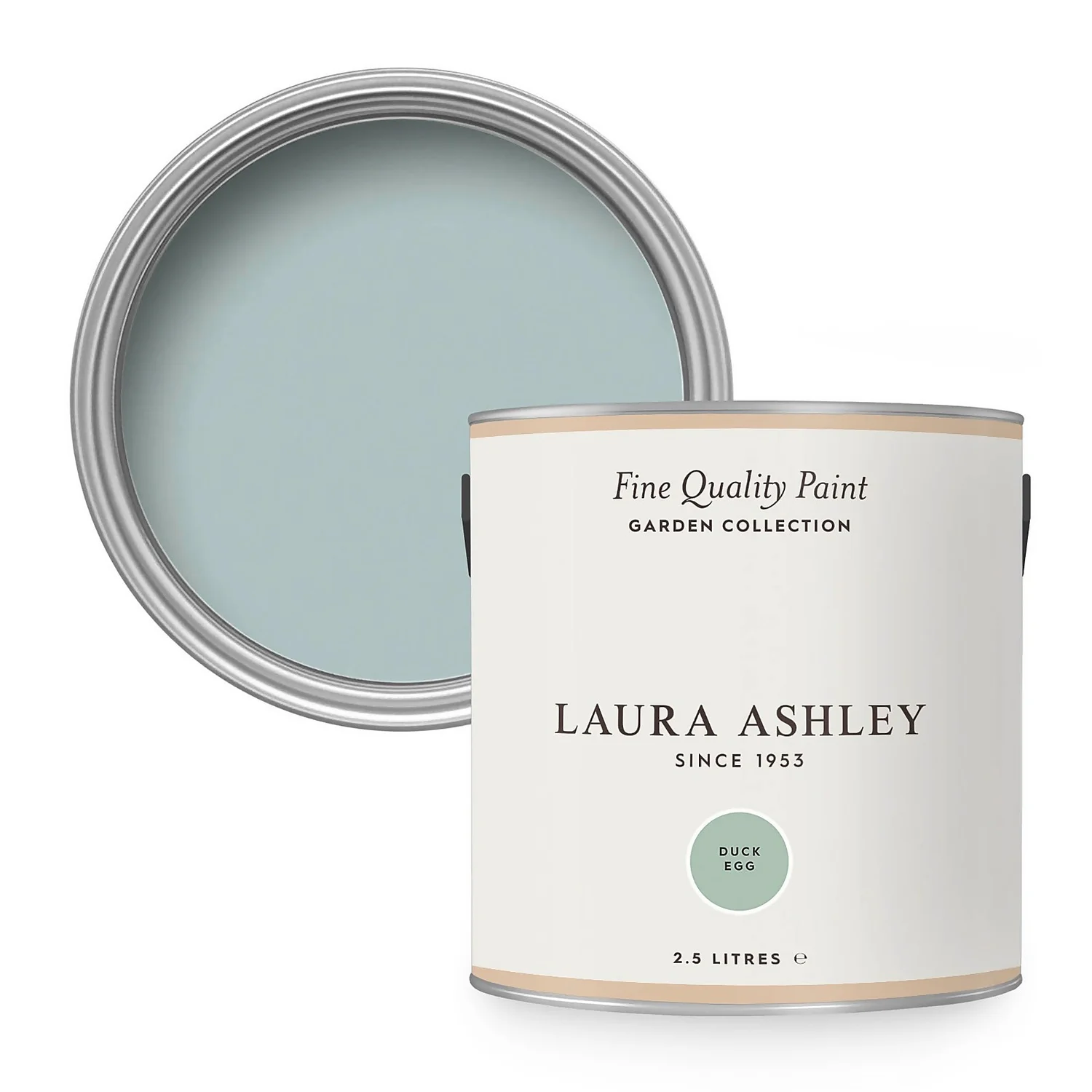 Laura Ashley Eggshell Garden Paint Duck Egg - 2.5L 1 Laura Ashley Eggshell Garden Paint Duck Egg - 2.5L