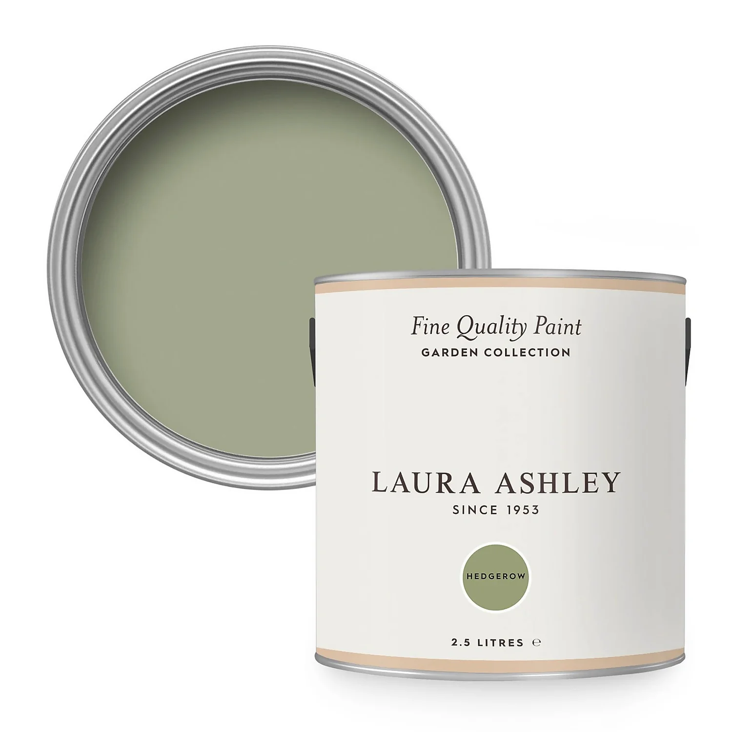 Laura Ashley Eggshell Garden Paint Hedgerow - 2.5L 1 Laura Ashley Eggshell Garden Paint Hedgerow - 2.5L