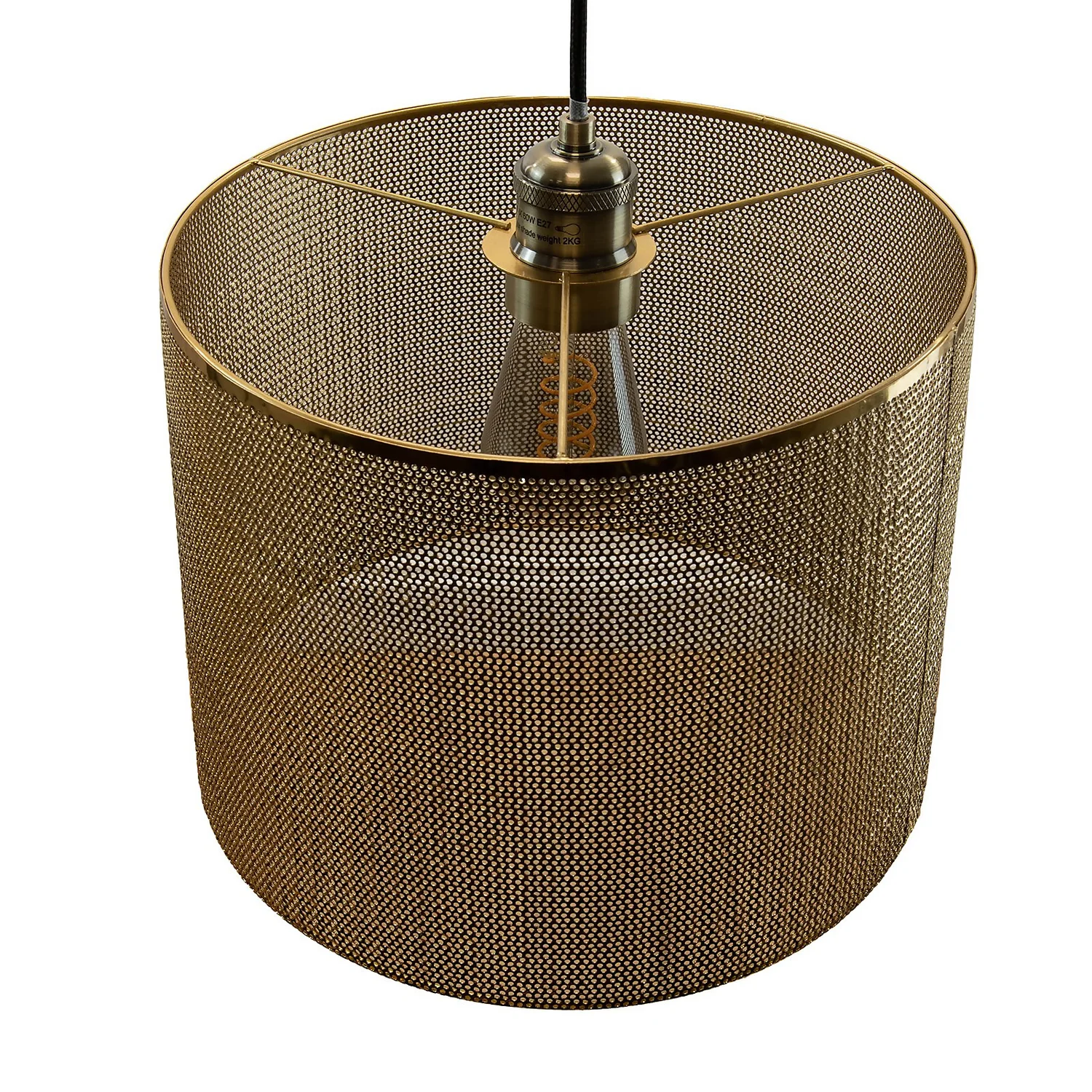Amina Easy Fit Shade - Brass 4 Amina Easy Fit Shade - Brass - Image 4