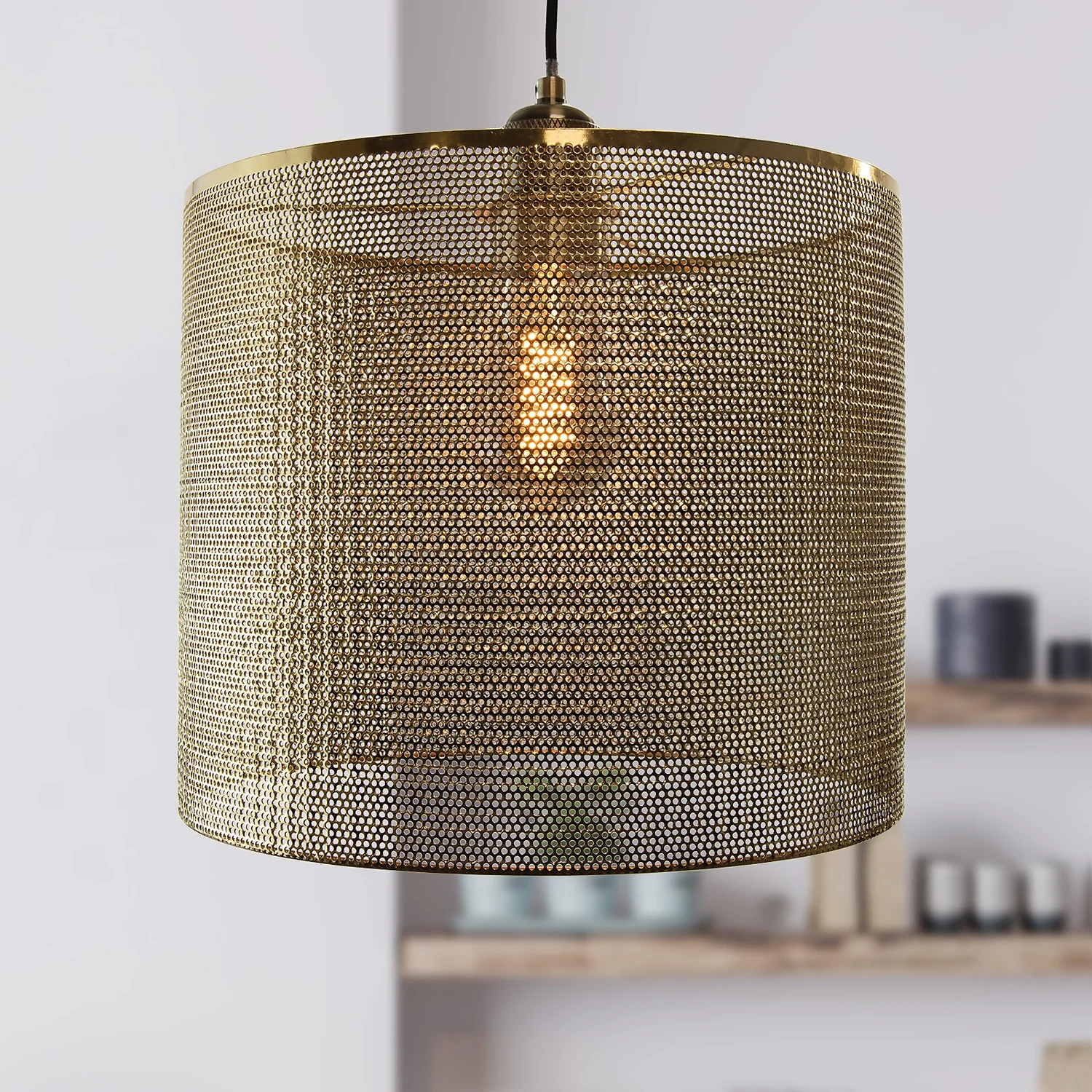 Amina Easy Fit Shade - Brass 9 Amina Easy Fit Shade - Brass - Image 9