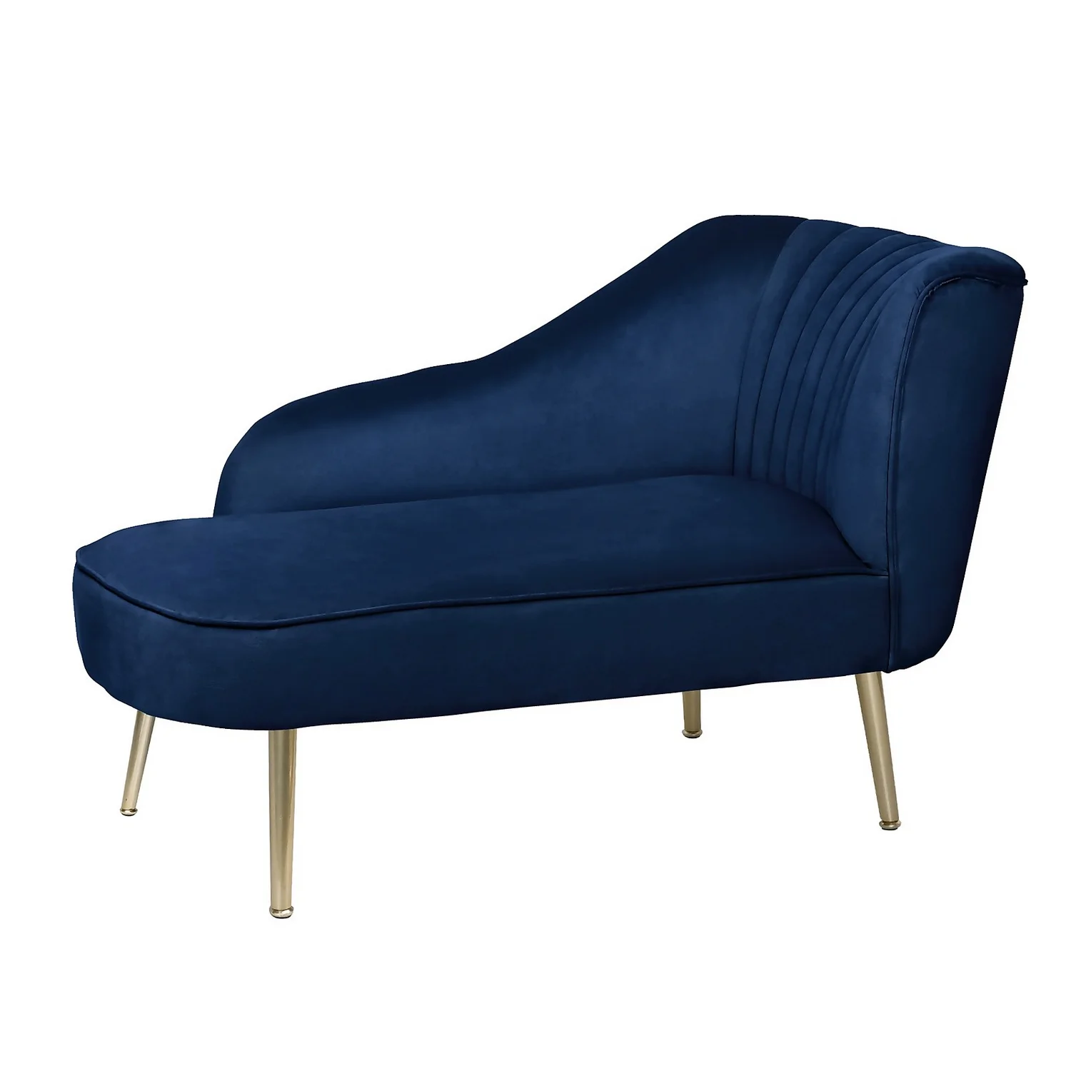Gigi Velvet Chaise Longue - Midnight 1 Gigi Velvet Chaise Longue - Midnight