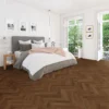 Kraus Rigid Core Herringbone Luxury Vinyl Floor Tile - Aversley Oak