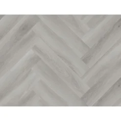 Kraus Herringbone Luxury Vinyl Floor Tile Sample - Owsten Grey -Outlet Home Harmony Store 13733828 1434957094586759
