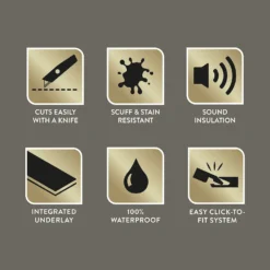 Kraus Herringbone Luxury Vinyl Floor Tile Sample - Langley Grey -Outlet Home Harmony Store 13733829 5844957094484747