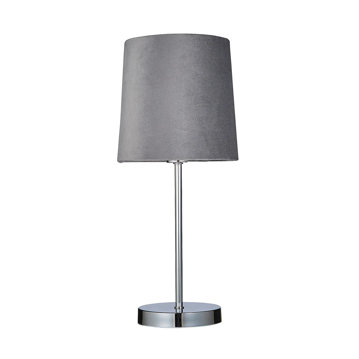Paris Velvet Table Lamp - Grey 3 Paris Velvet Table Lamp - Grey - Image 3